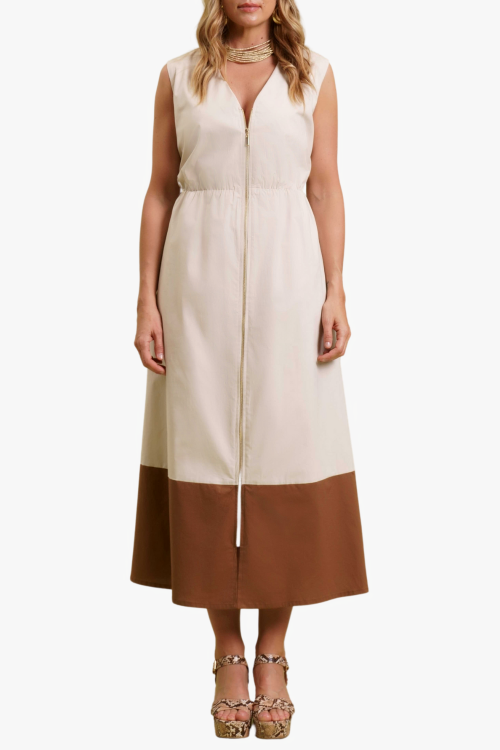 ABITO CON ZIP FRONTALE