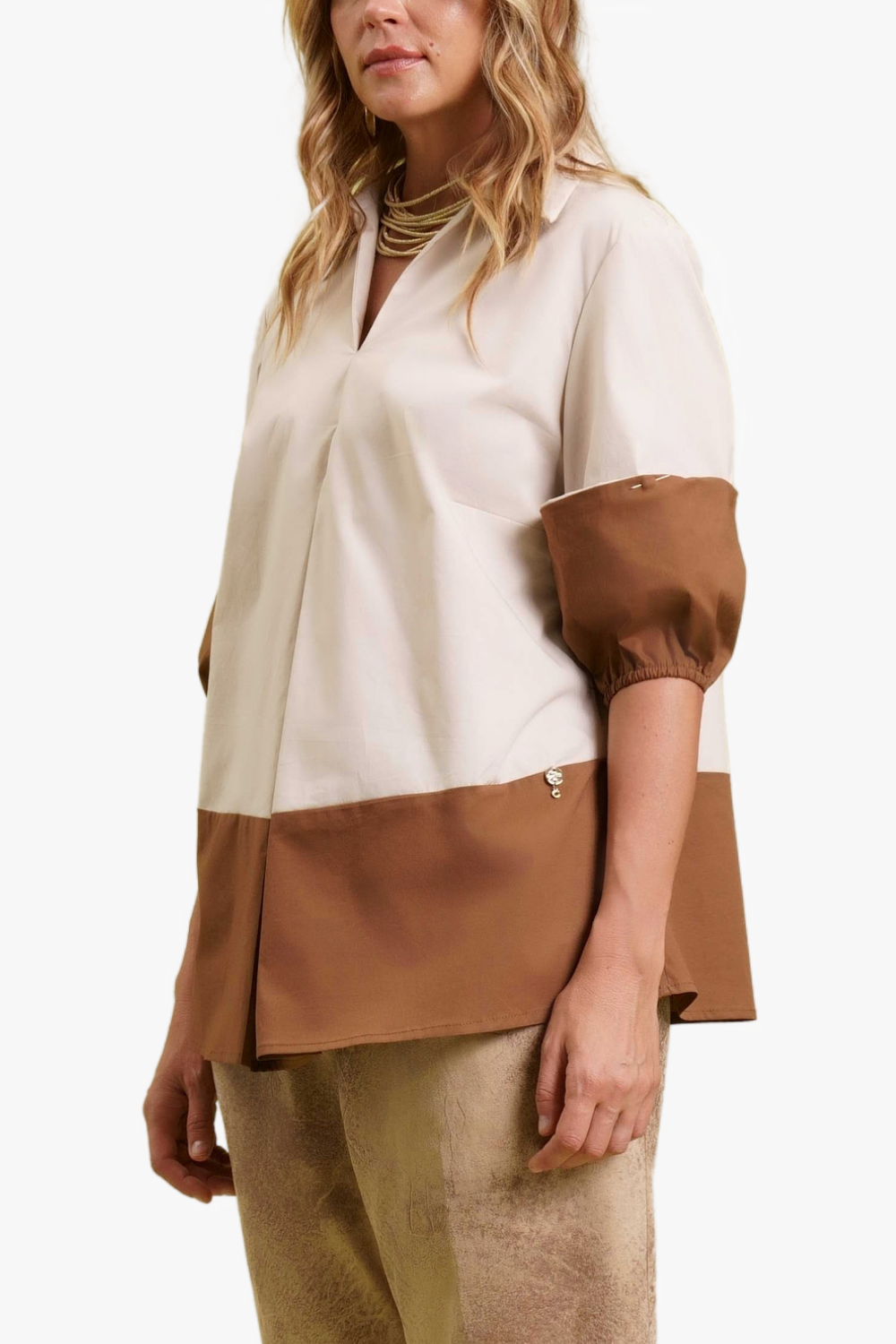 CAMICIA CON MANICHE A SBUFFO