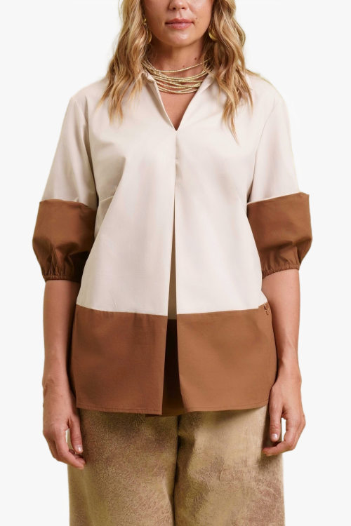 CAMICIA CON MANICHE A SBUFFO