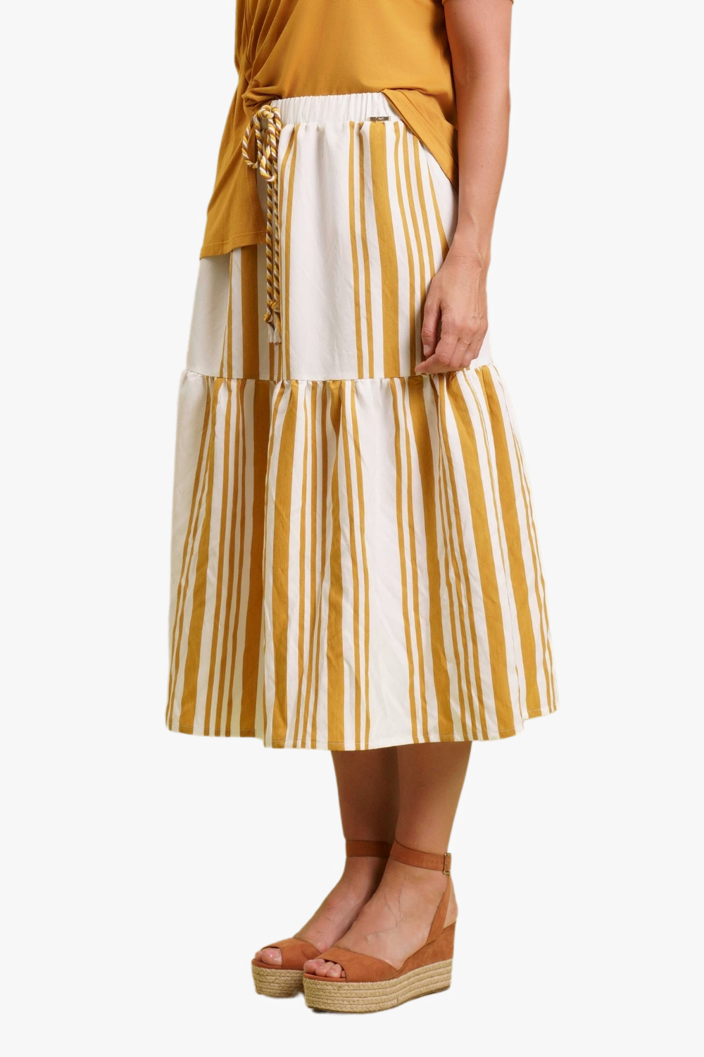 GONNA LUNGA CON VITA ELASTICA