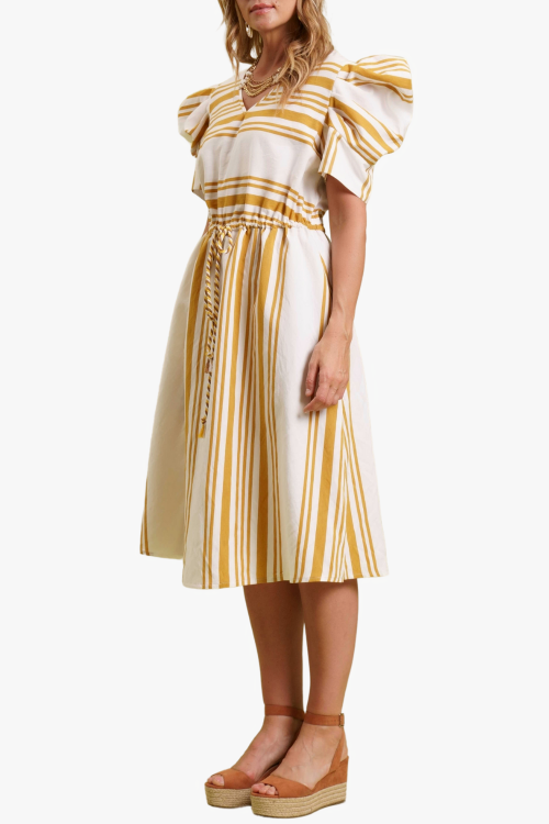 ABITO CON COULISSE E MANICHE BALOON