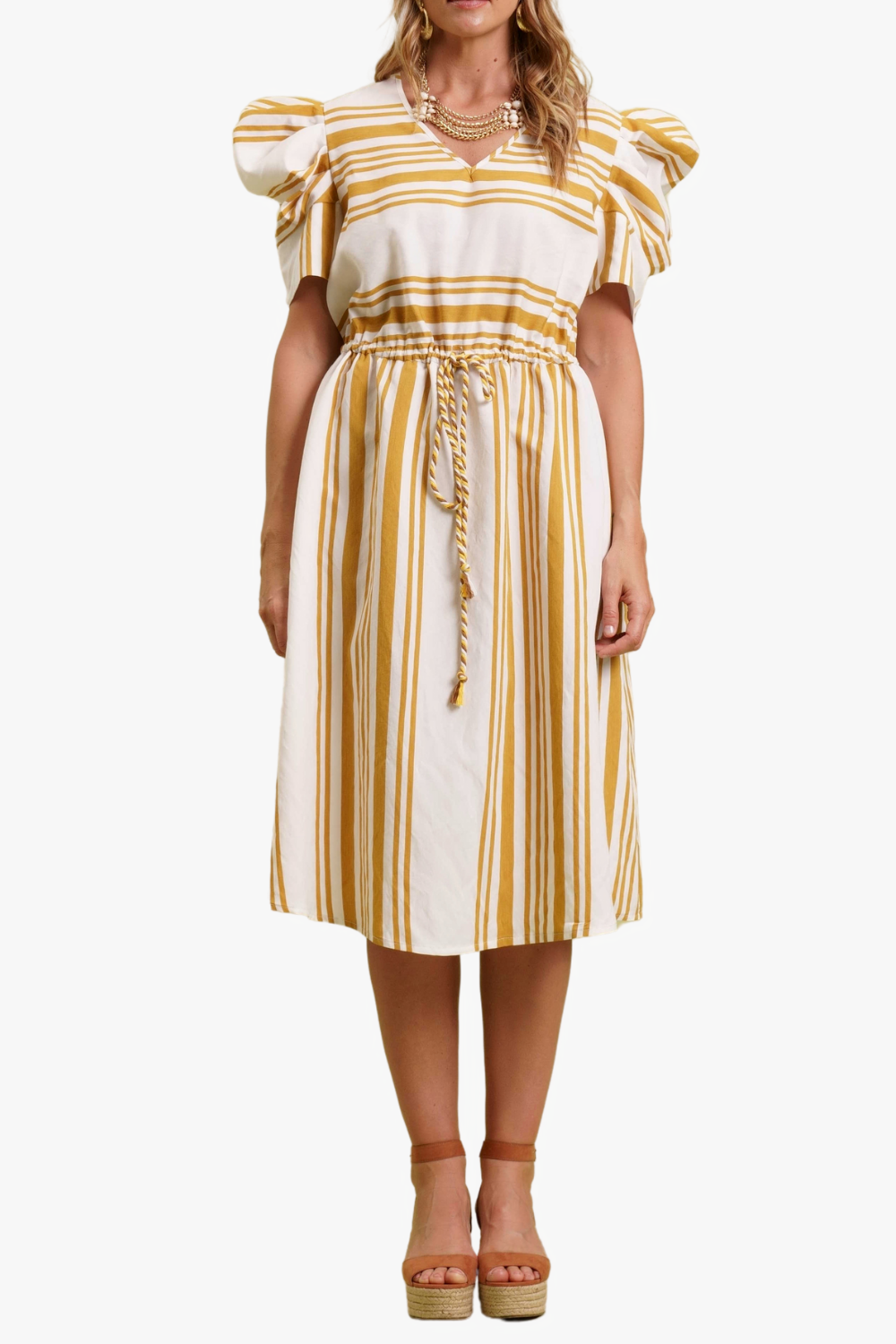 ABITO CON COULISSE E MANICHE BALOON