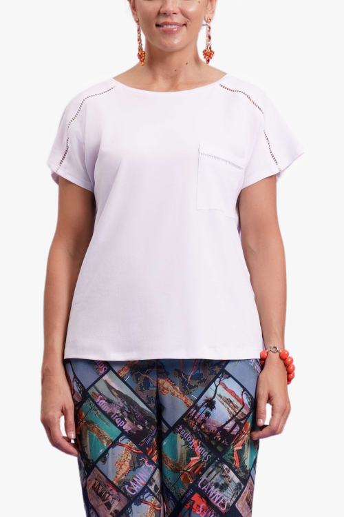 T-SHIRT CON PASSAMANERIA