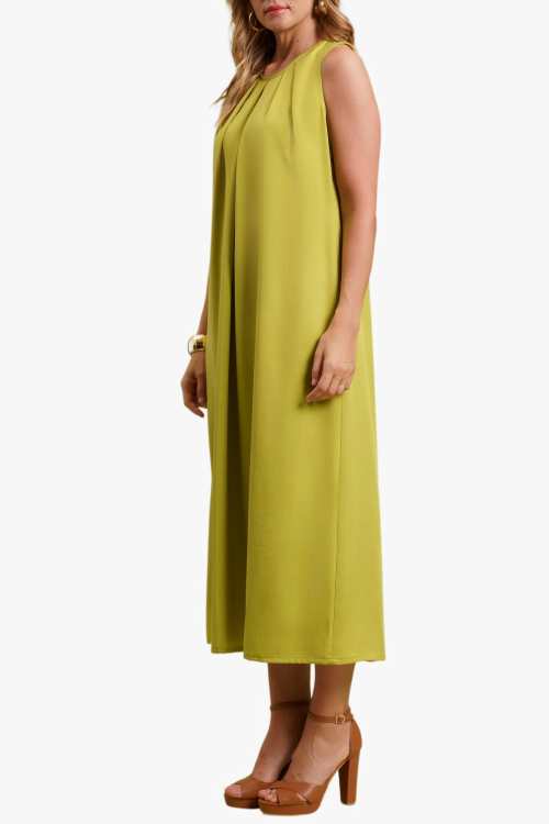 ABITO LUNGO CON PIEGHE