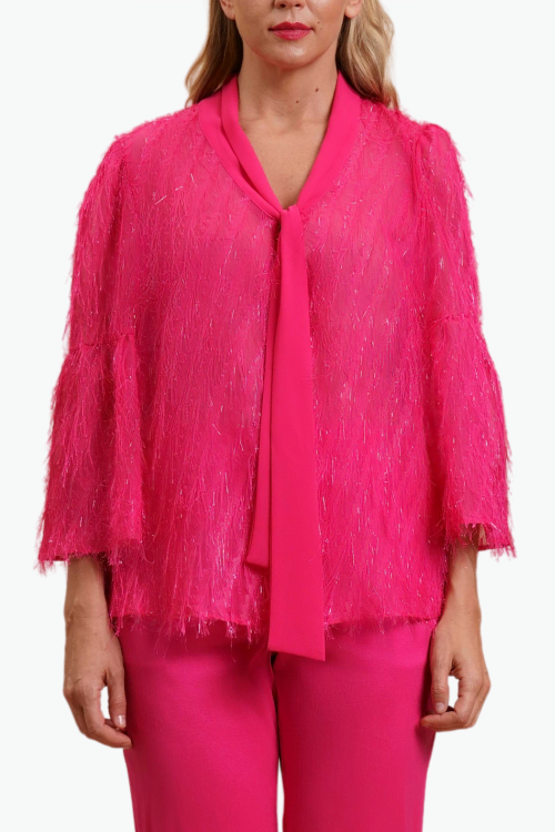 BLUSA CON CRAVATTINO