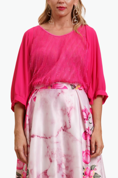 CANOTTA CON INSERTI A CONTRASTO