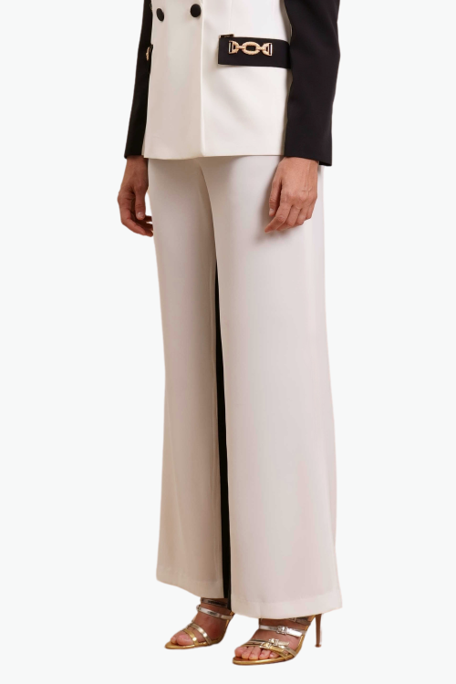 PANTALONE PALAZZO CON INSERTI