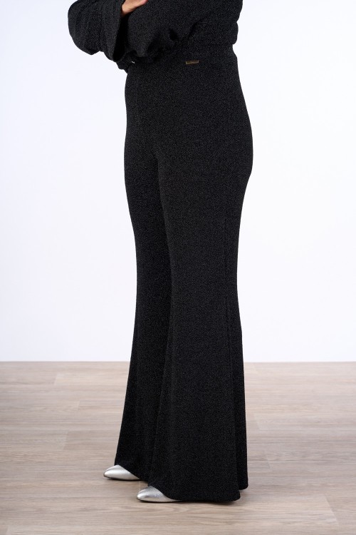 PANTALONE A ZAMPA CON VITA ELASTICA