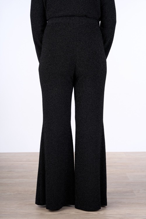 PANTALONE A ZAMPA CON VITA ELASTICA