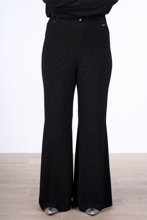 PANTALONE A ZAMPA CON VITA ELASTICA