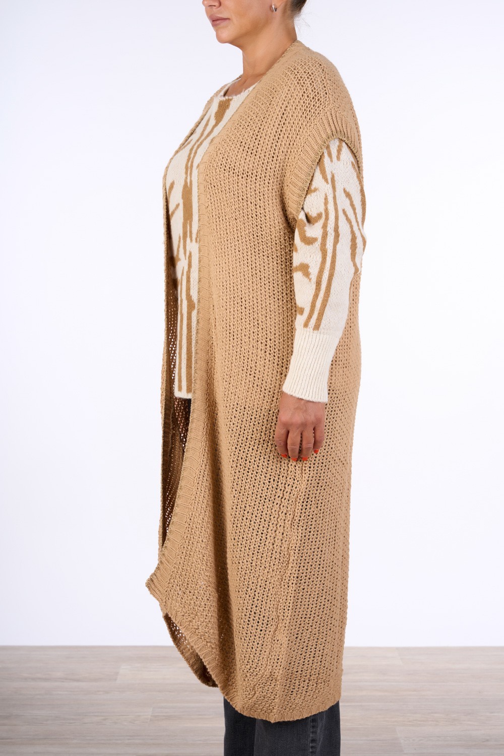 CARDIGAN LUNGO GIROMANICA