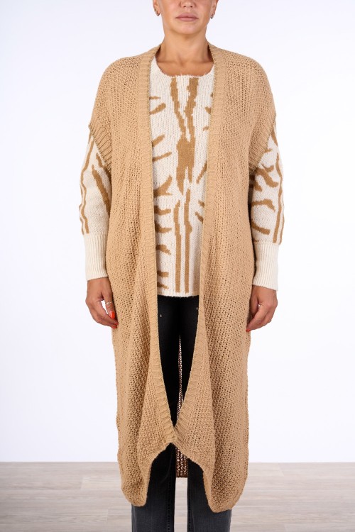 CARDIGAN LUNGO GIROMANICA