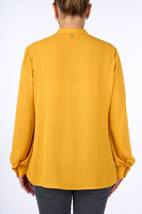 CAMICIA CON PIEGHE FRONTALI