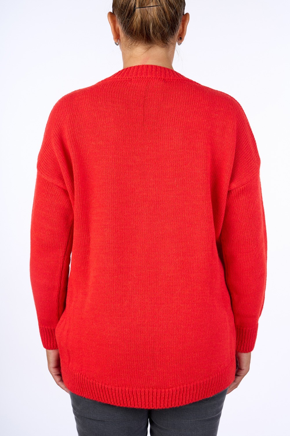 PULL SCOLLO A V CON STRASS