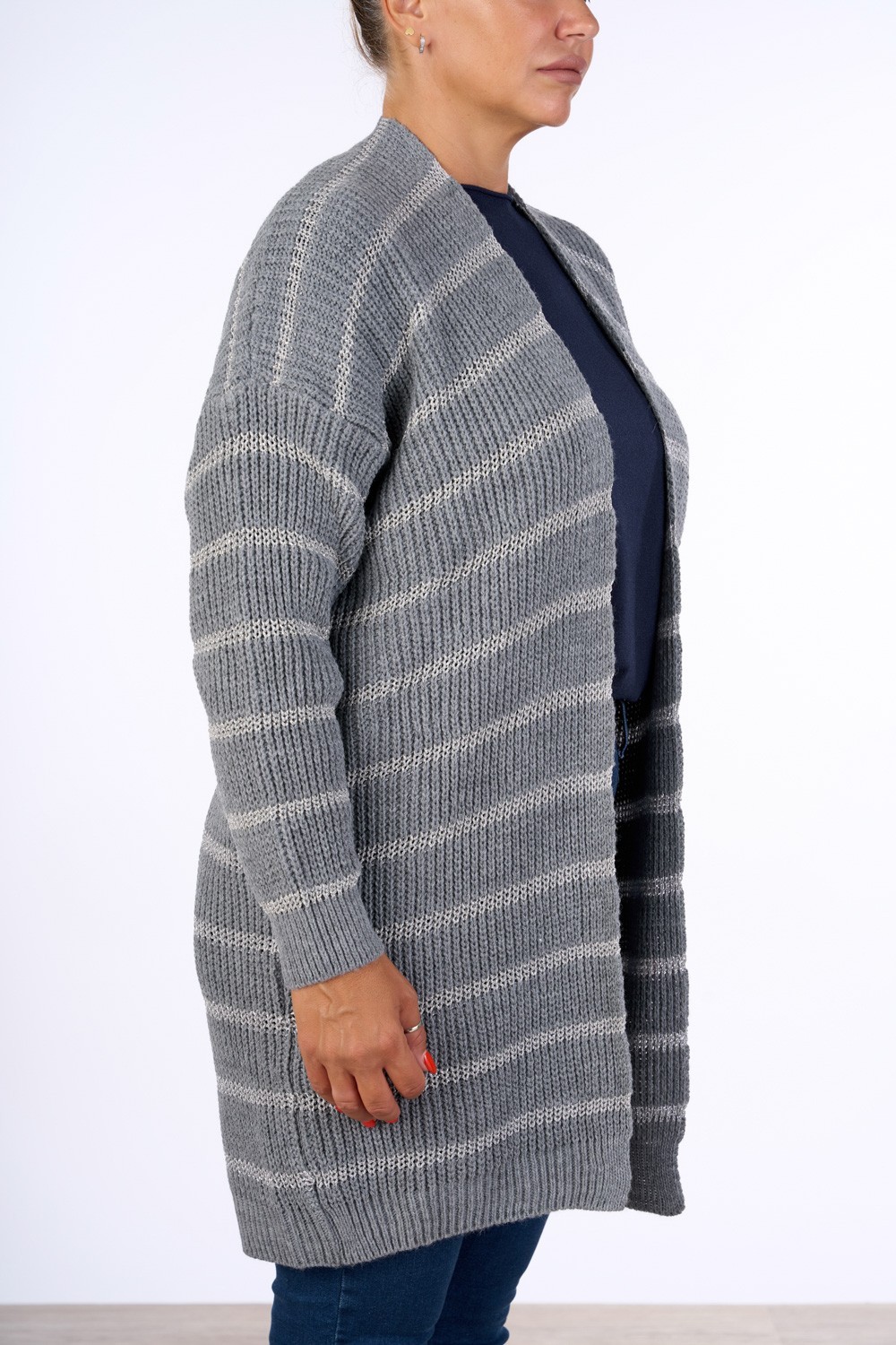 CARDIGAN LUNGO LUREX