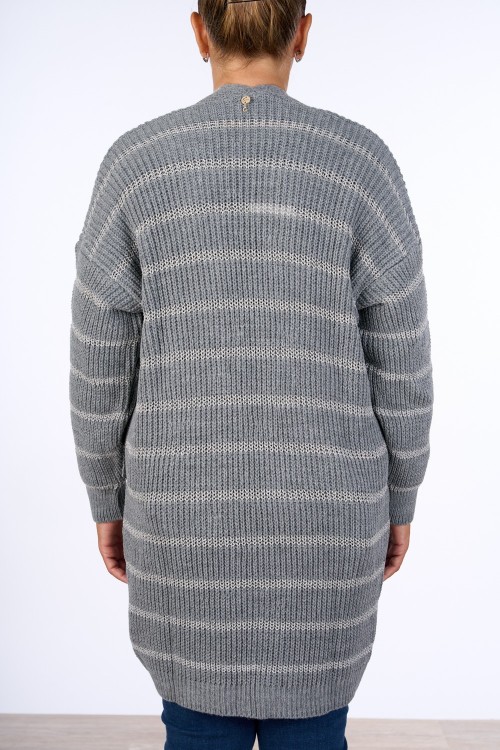 CARDIGAN LUNGO LUREX