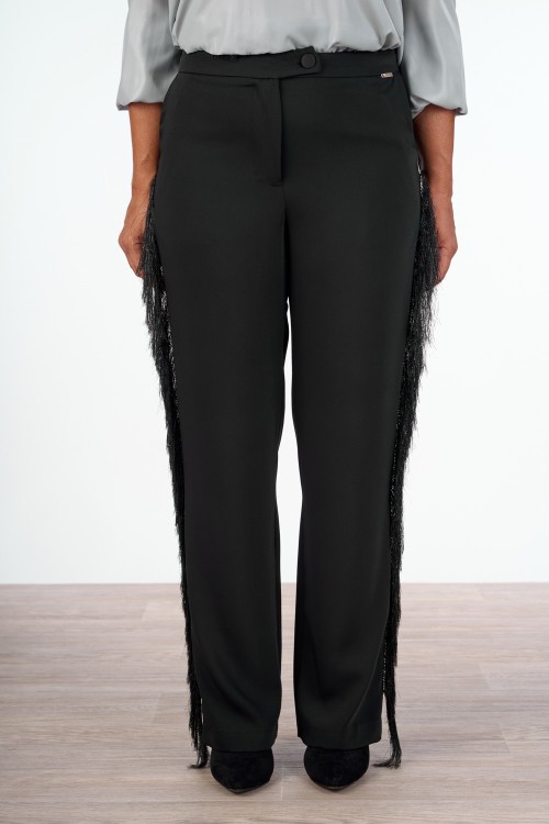 PANTALONE CON FRANGE