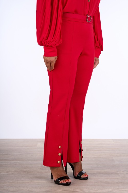 PANTALONE A ZAMPETTA CON CINTURA