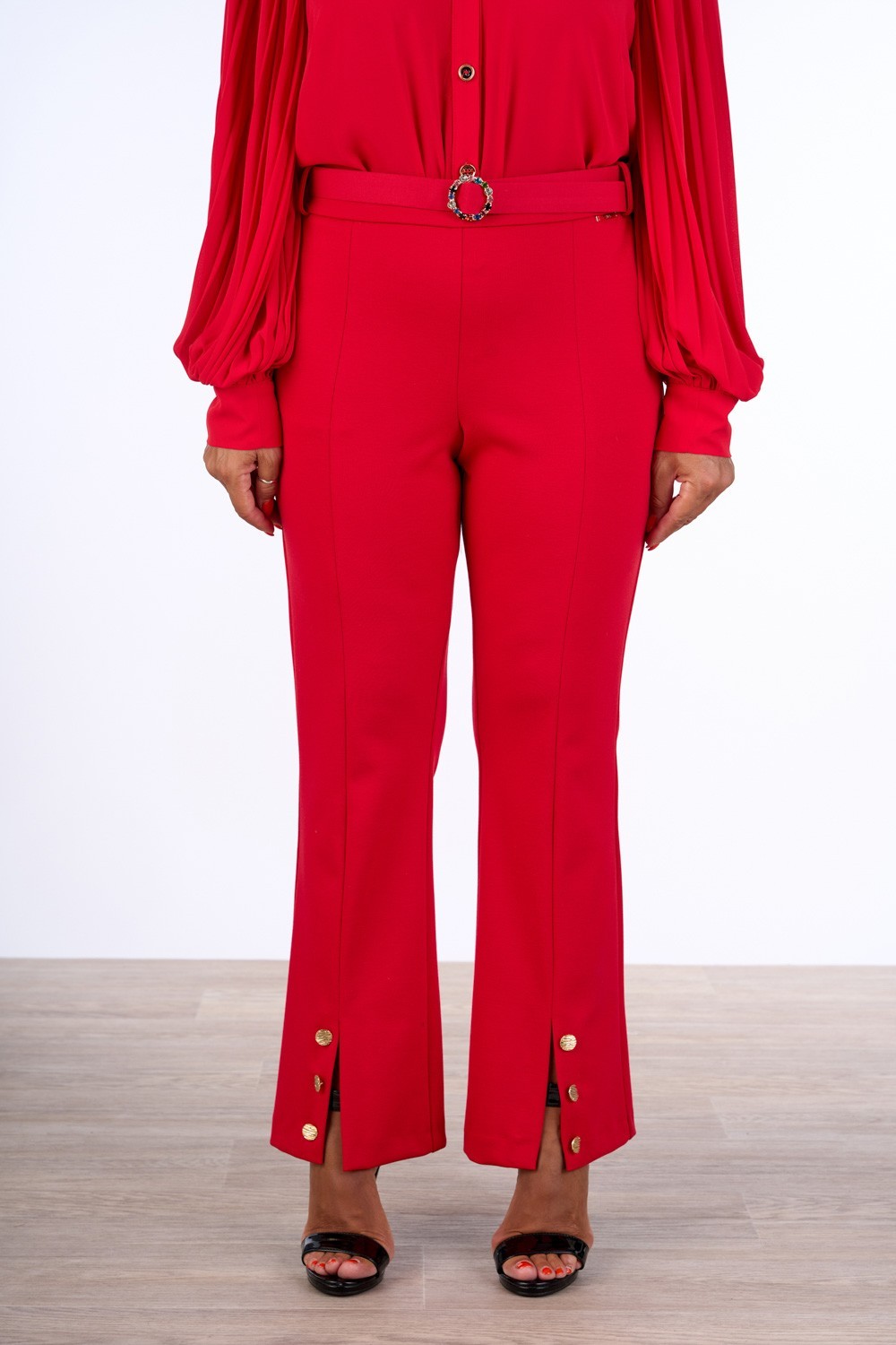 PANTALONE A ZAMPETTA CON CINTURA