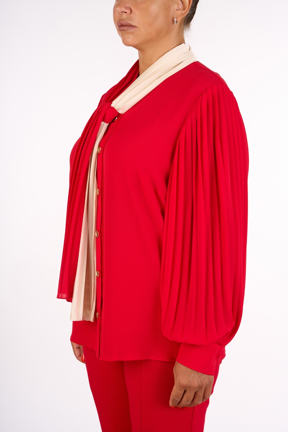 CAMICIA CON FUSCIACCA PLISSE'