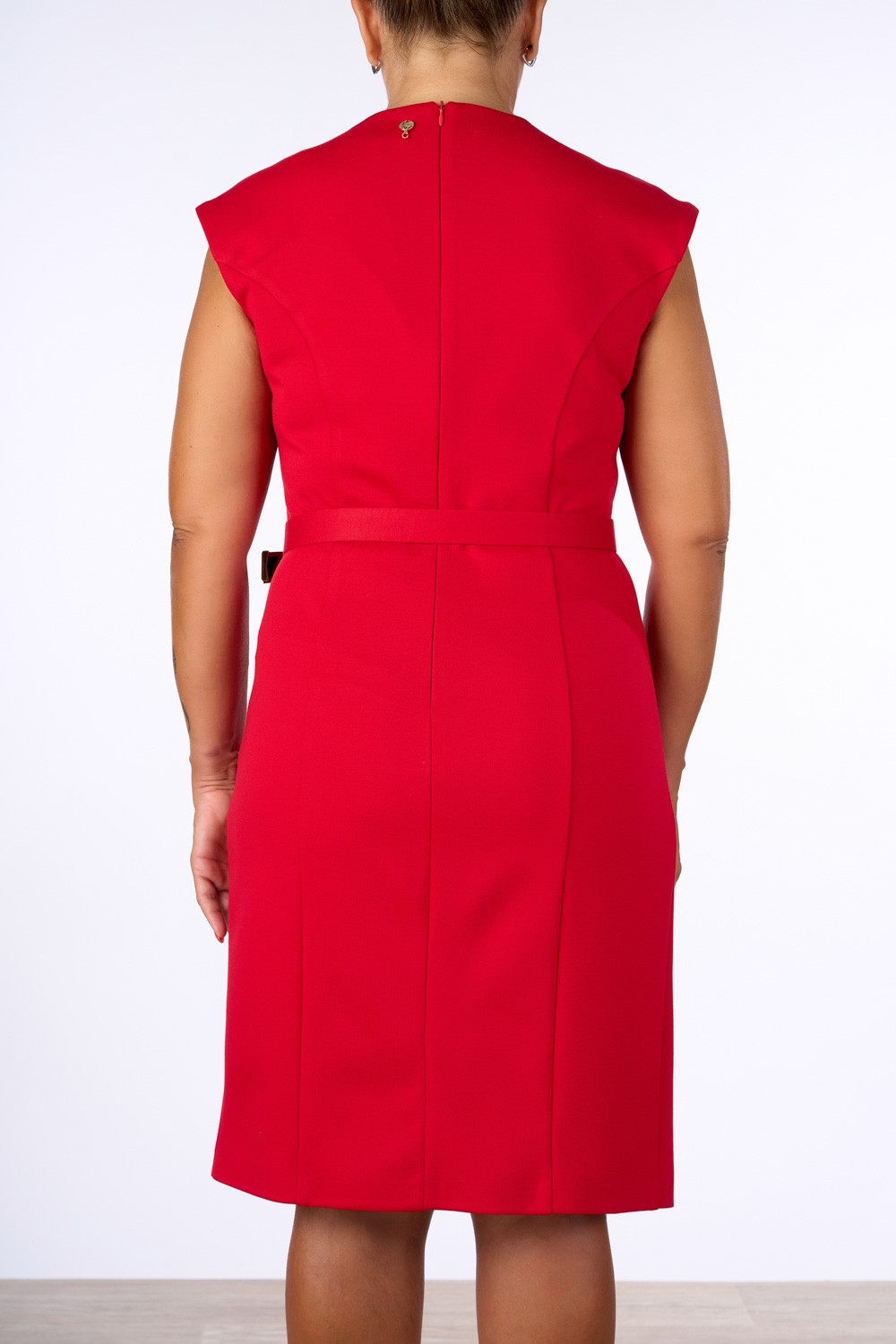 TUBINO CON CINTURA E DRAPPEGGIO