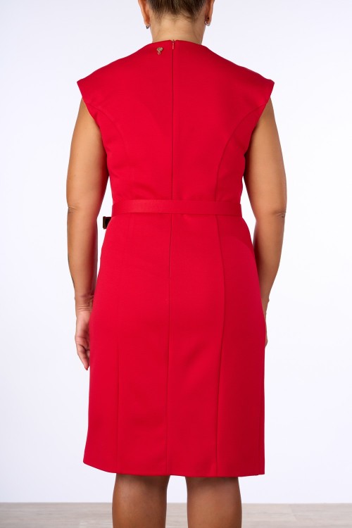 TUBINO CON CINTURA E DRAPPEGGIO