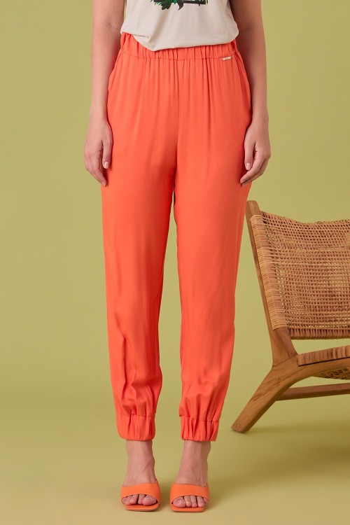 PANTALONE CON ELASTICO E TASCHE